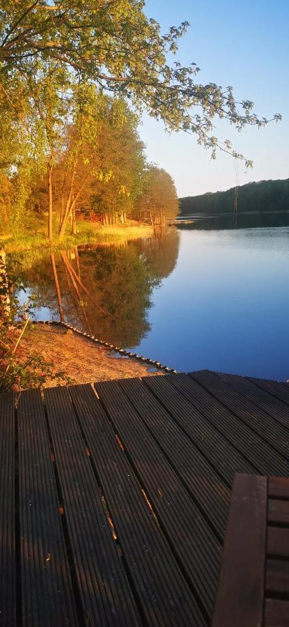 Domek Nad Jeziorem Łąck Bagian luar foto